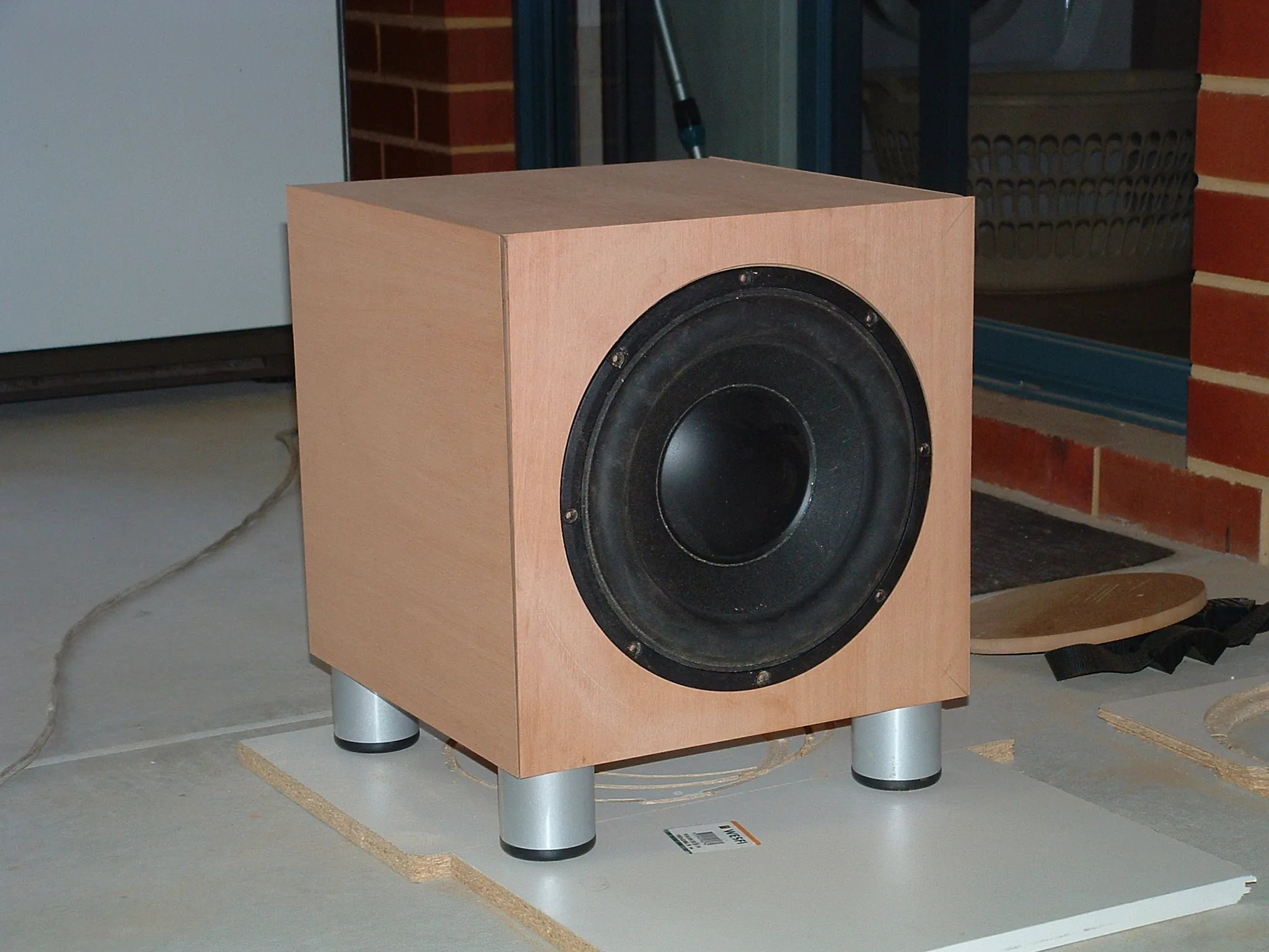 DIY subwoofer project: enclosure glue-up or dry fit.